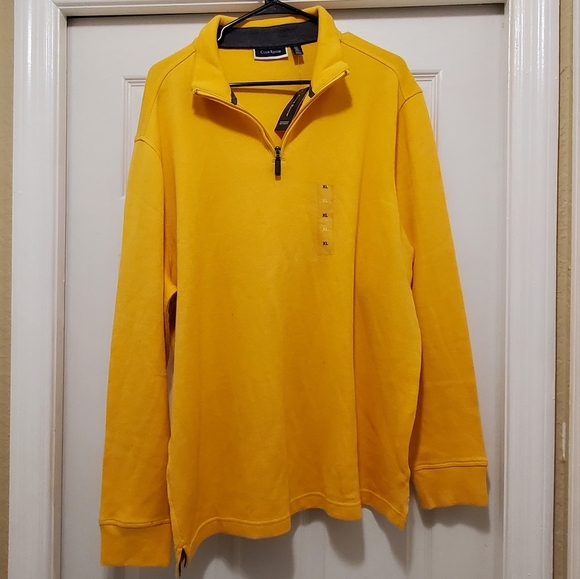 Club Room Solid Classic-Fit French Rib Quarter-Zip sz XL - Picture 1 of 8